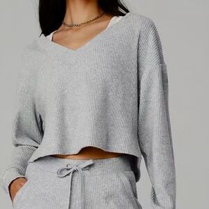ALO the Muse V neck pullover